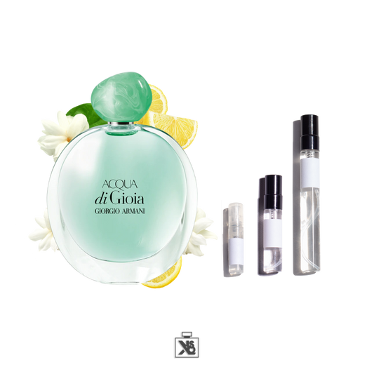 Décant authentique de Acqua di Gioia eau de parfum pour femme - 2ml/5ml/10ml