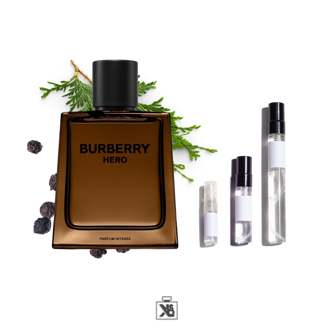 Décant authentique de Burberry Hero Parfum Intense pour homme - 2ml/5ml/10ml
