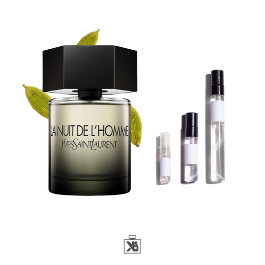 Décant authentique de Yves Saint Laurent La nuit de l'homme eau de toilette pour homme - 2ml / 5ml / 10ml