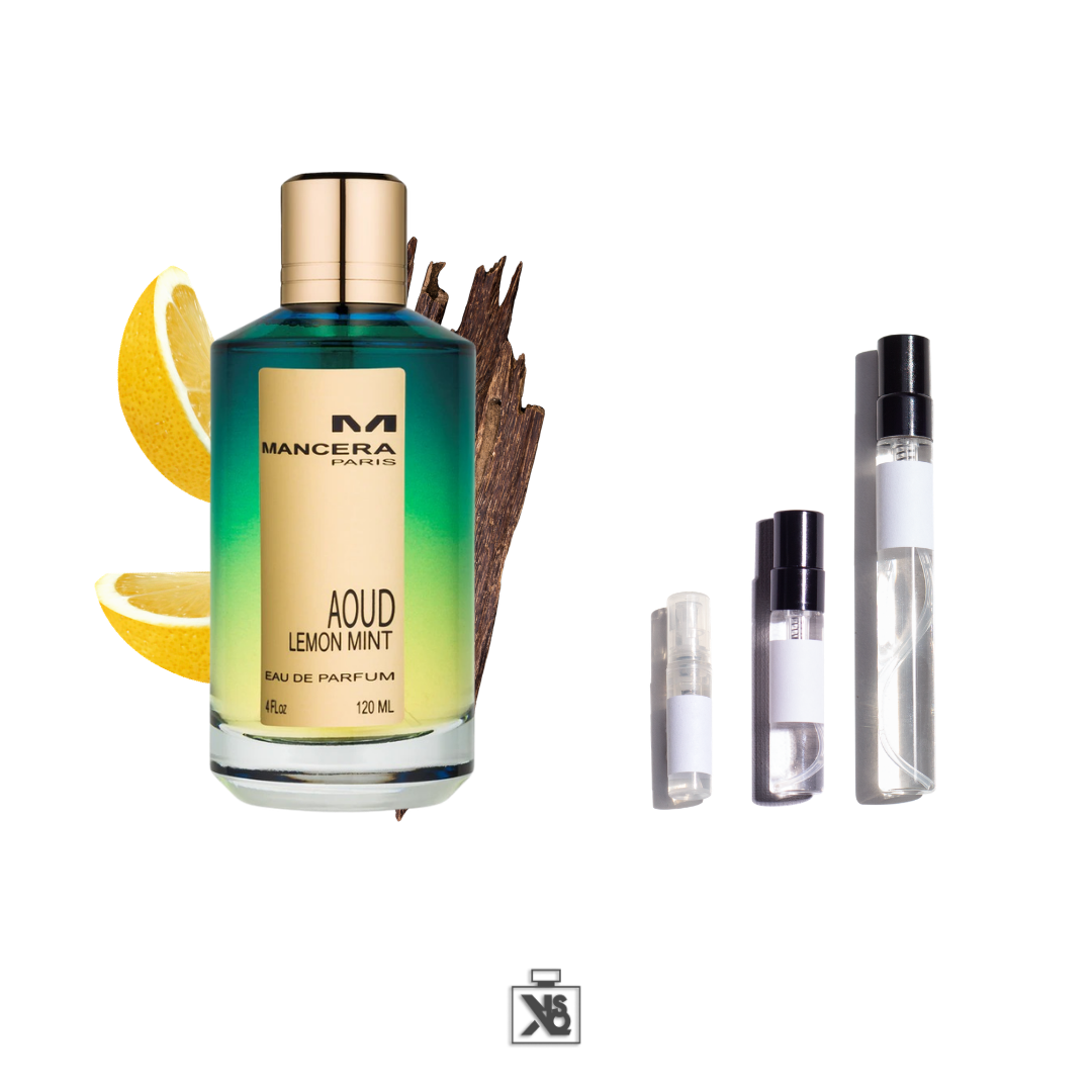 Décant authentique de Mancera Aoud Lemon Mint eau de parfum mixte - 2ml/5ml/10ml