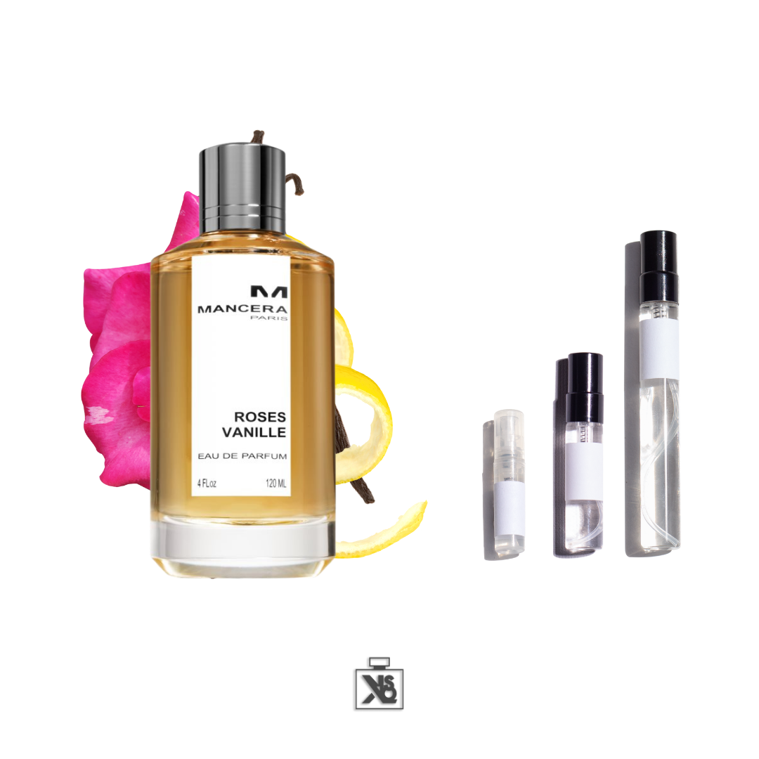 Décant authentique de MANCERA ROSES VANILLE eau de parfum mixte - 2ml/5ml/10ml