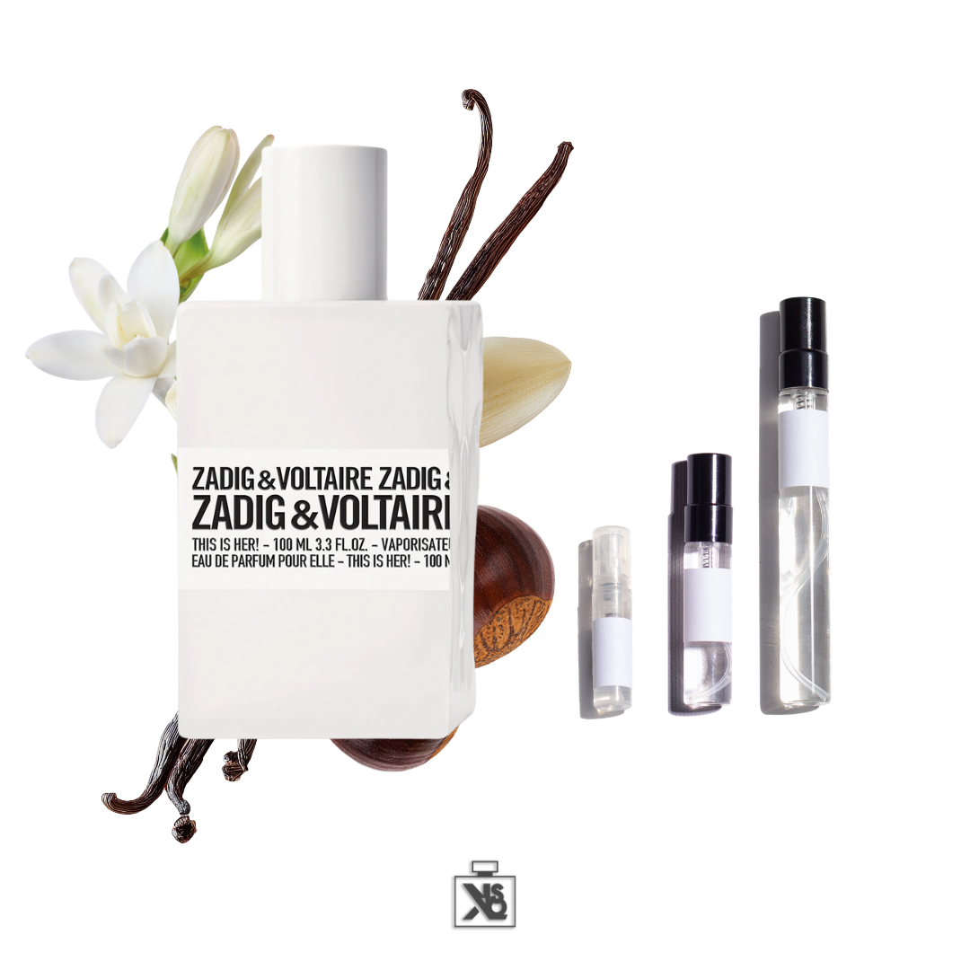 Décant authentique de ZADIG&VOLTAIRE This is her eau de parfum pour femme - 2ml/5ml/10ml