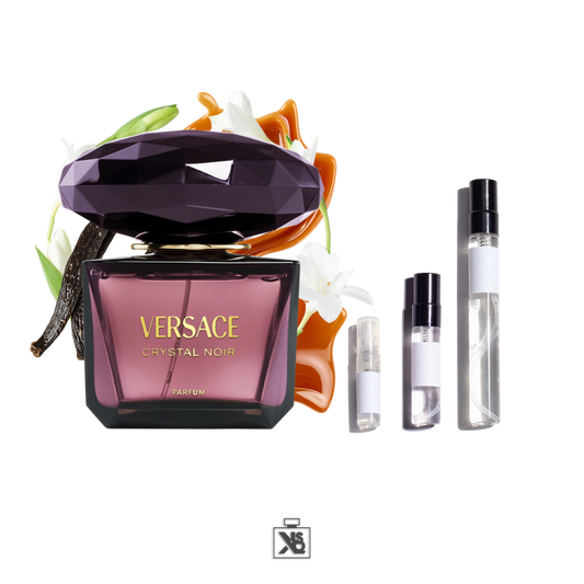 Décant authentique de Versace Crystal Noir Parfum pour femme - 2ml / 5ml / 10ml