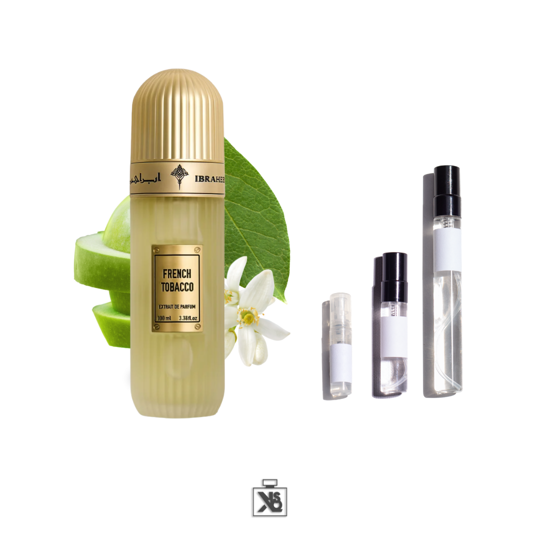 Décant authentique de IBRAQ French Tobacco eau de parfum mixte - 2ml/5ml/10ml