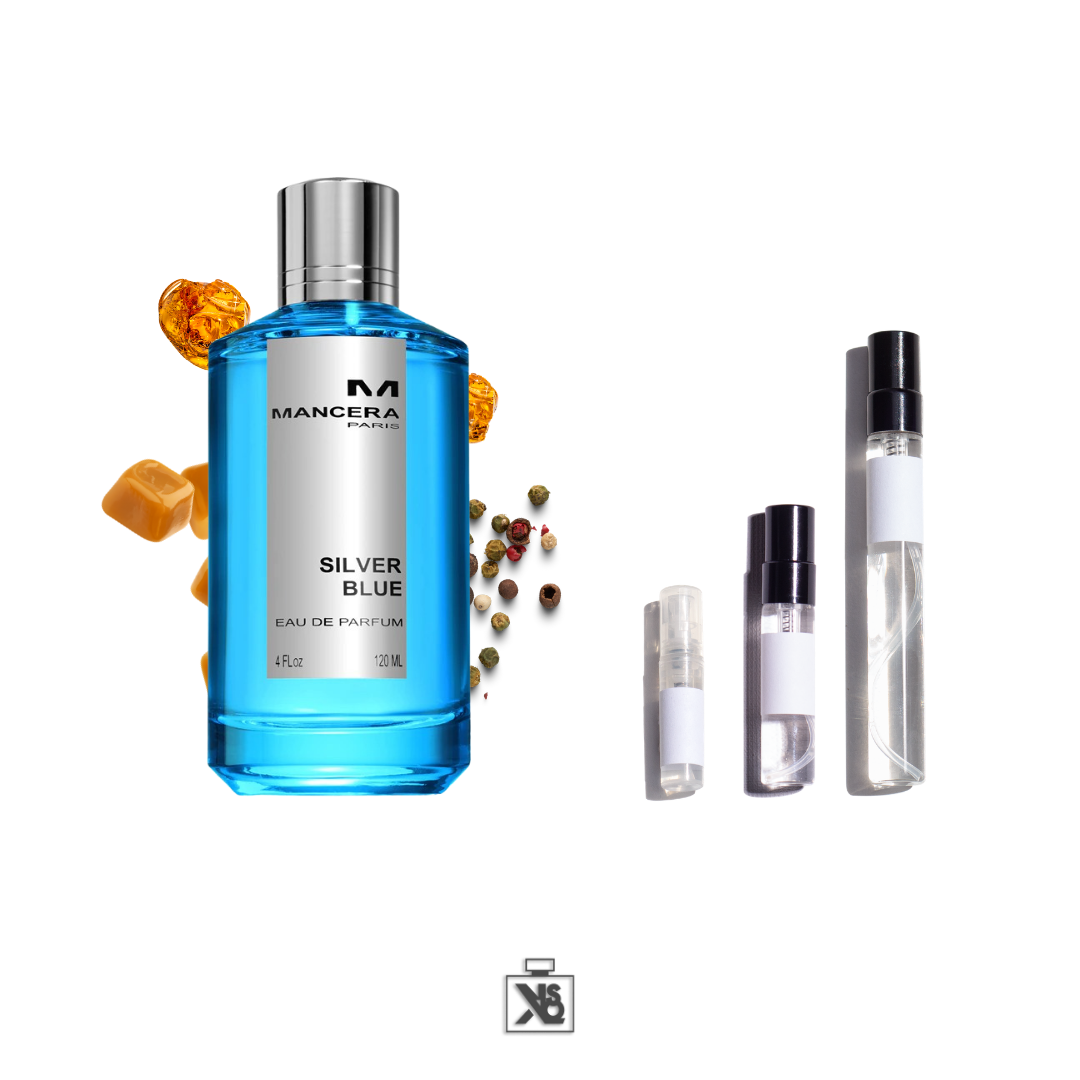 Décant authentique de Mancera Silver Blue eau de parfum mixte - 2ml/5ml/10ml
