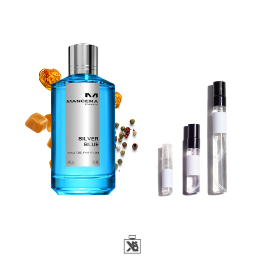 Décant authentique de Mancera Silver Blue eau de parfum mixte - 2ml/5ml/10ml