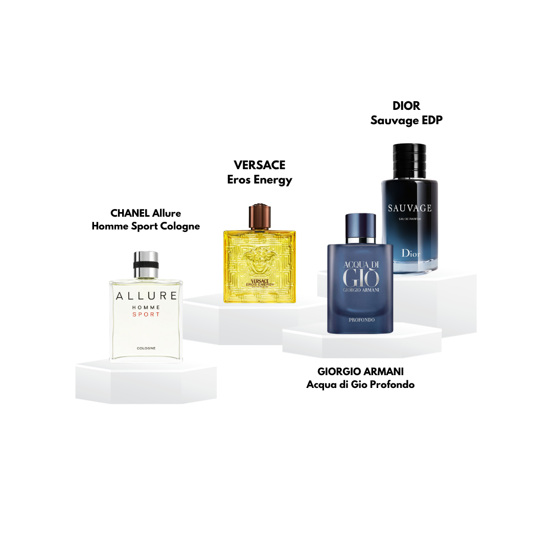 Pack decants 'Fraicheur et professionnalisme' pour homme - 5ml / 10ml