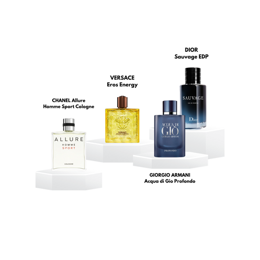 Pack decants 'Fraicheur et professionnalisme' pour homme - 5ml / 10ml