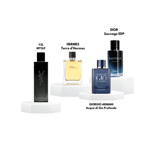 Pack decants 'Fraicheur et professionnalisme' pour homme - 5ml / 10ml