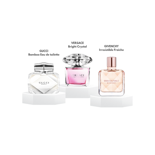 Pack decants 'Senteurs Fraiches et propres' pour femme - 5ml / 10ml