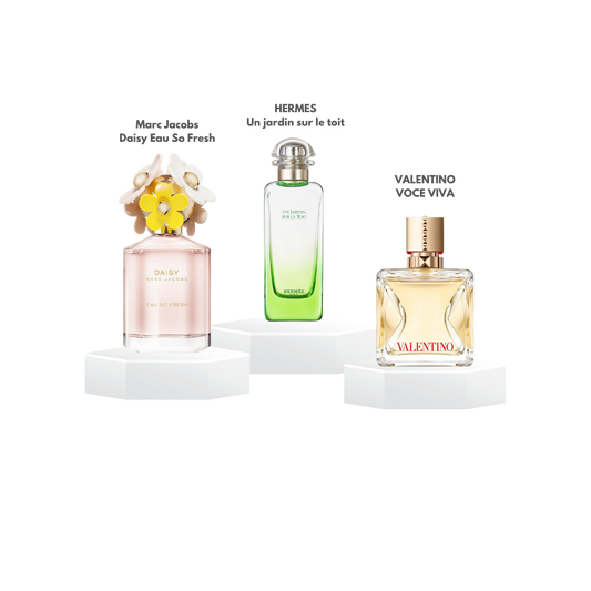 Pack decants 'Floral et petillant' pour femme - 5ml / 10ml