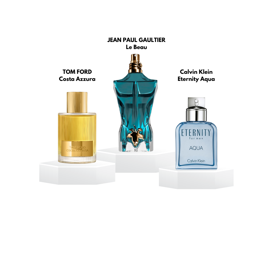 Pack decants 'Frais et Estivaux' pour homme - 5ml / 10ml