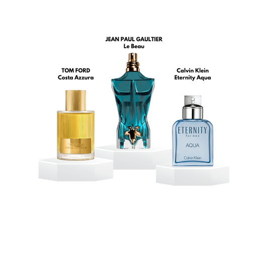 Pack decants 'Frais et Estivaux' pour homme - 5ml / 10ml