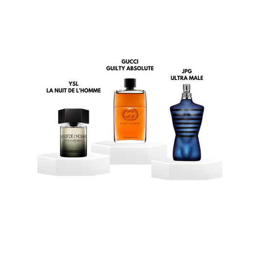 Packs decants 'Soirée' pour homme